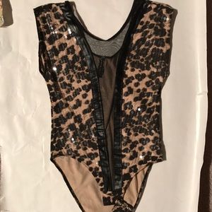 Leopard Print Bodysuit